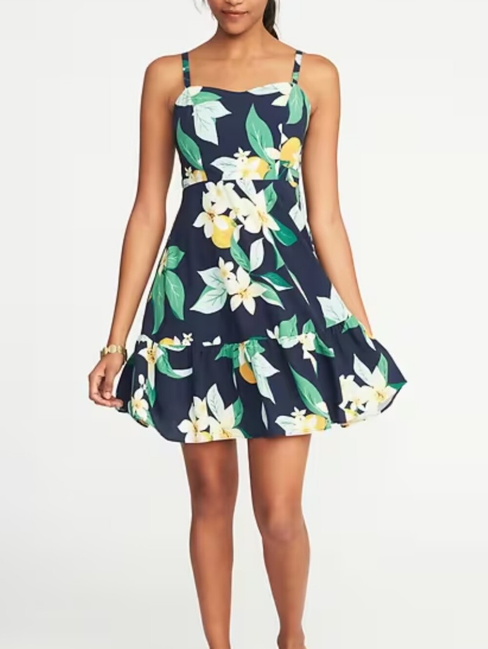 Old Navy Fit And Flare Floral Cami Dress Size Med